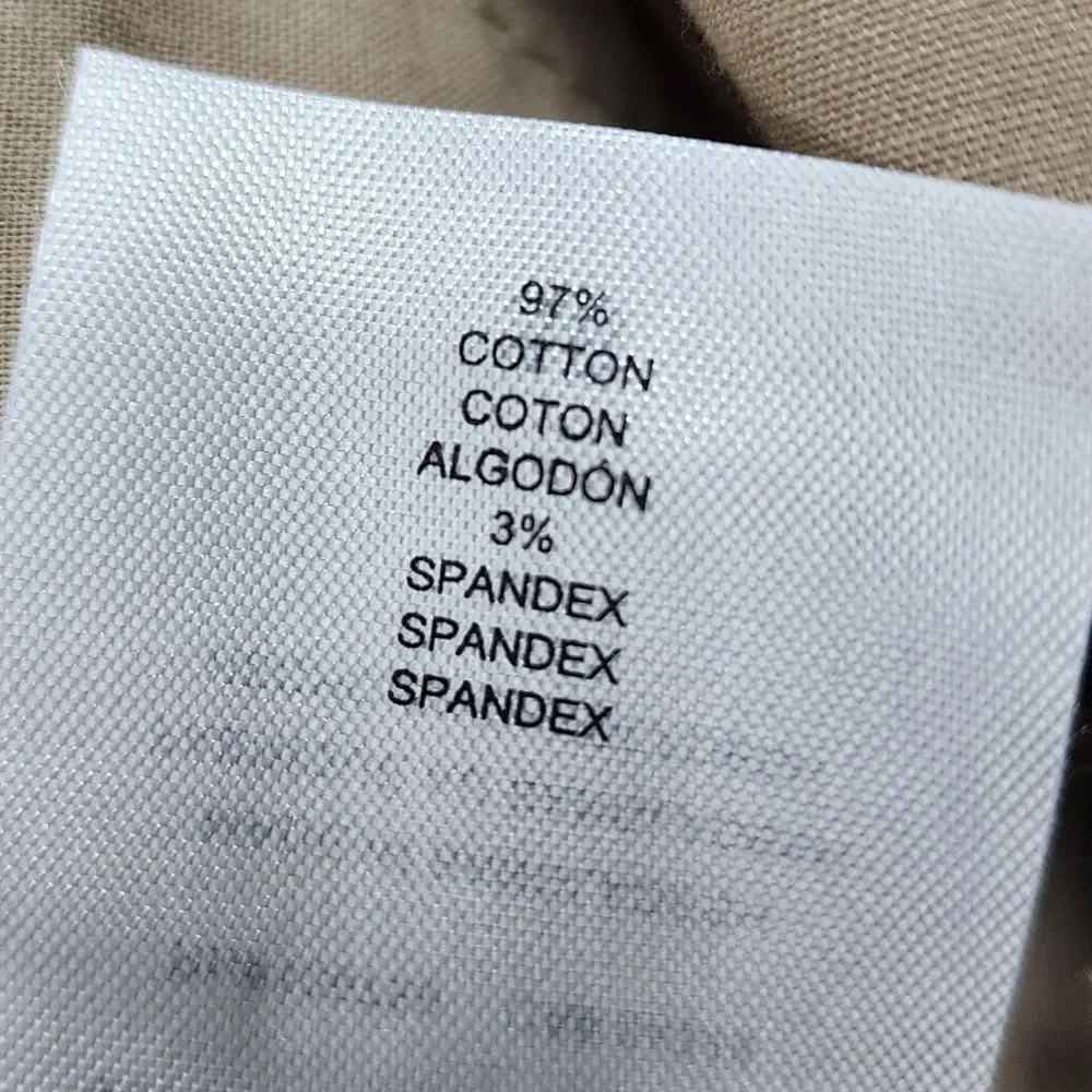 NWT Hurley Everyday Twill Chino Pants Men's 36 Khaki Beige Stretch Work Golf - Picture 10 of 14